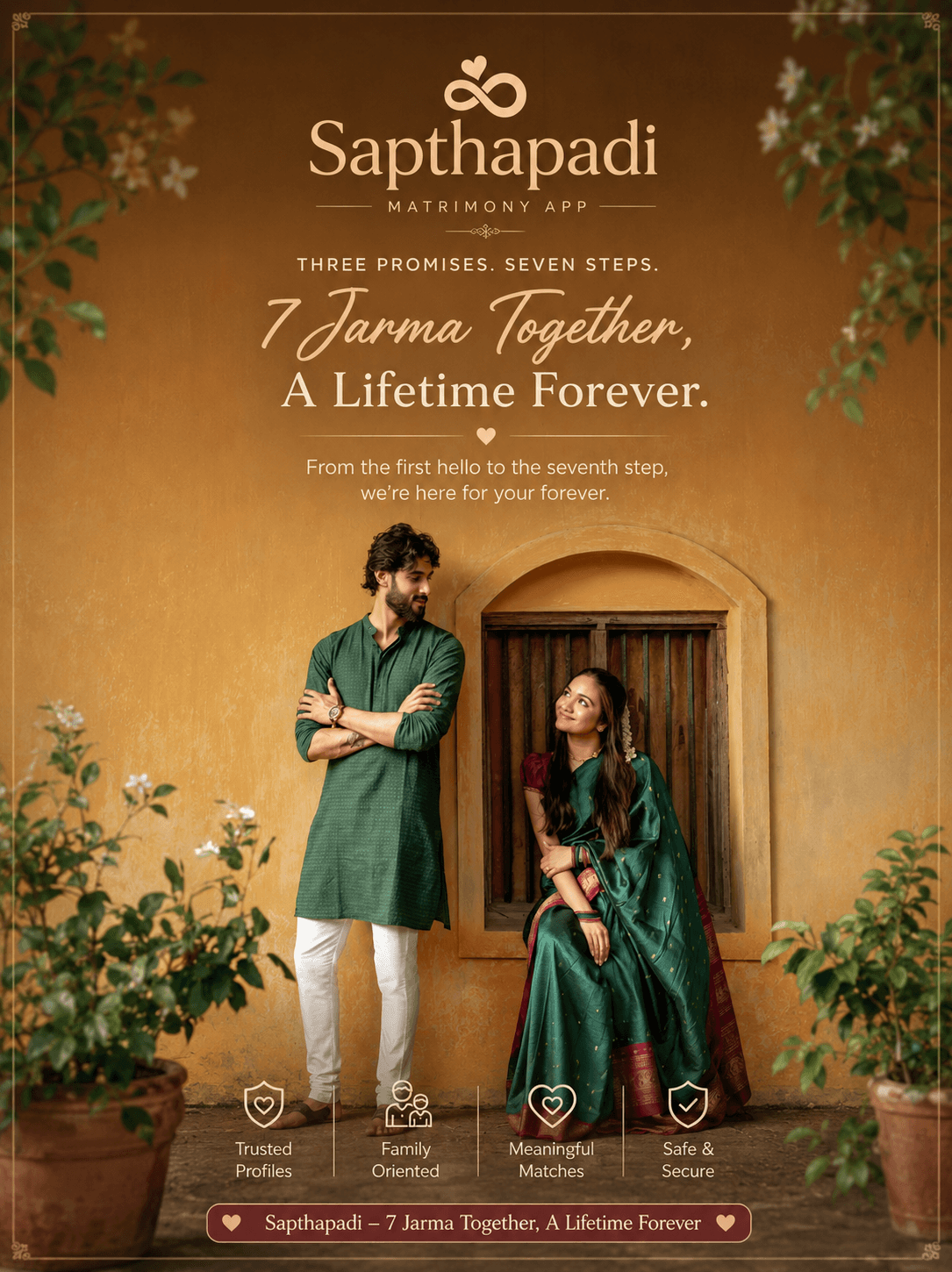 A couple beginning their forever, a lifetime together